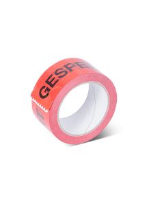 PVC Klebeband rot "Gesperrt"